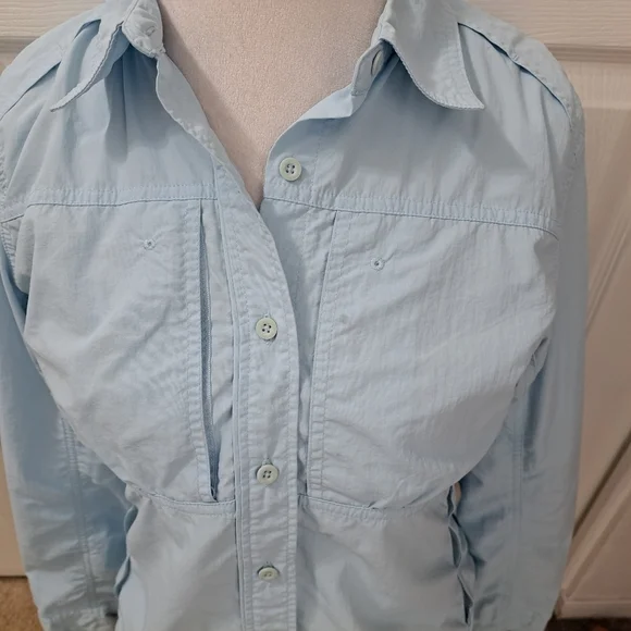 The North Face Baby Blue Blouse/Light Jacket   Size M - Picture 5 of 12